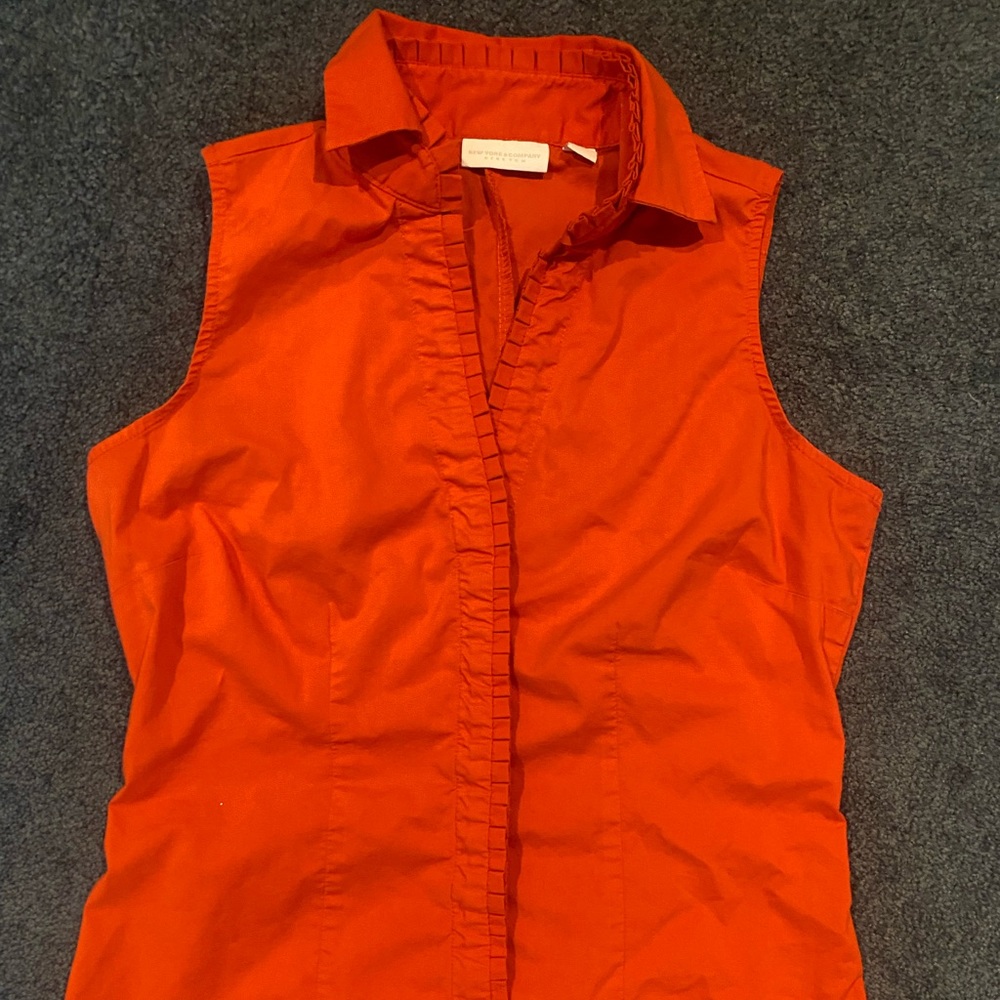 Orange blouse